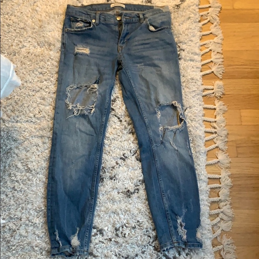 Zara cigarette jeans